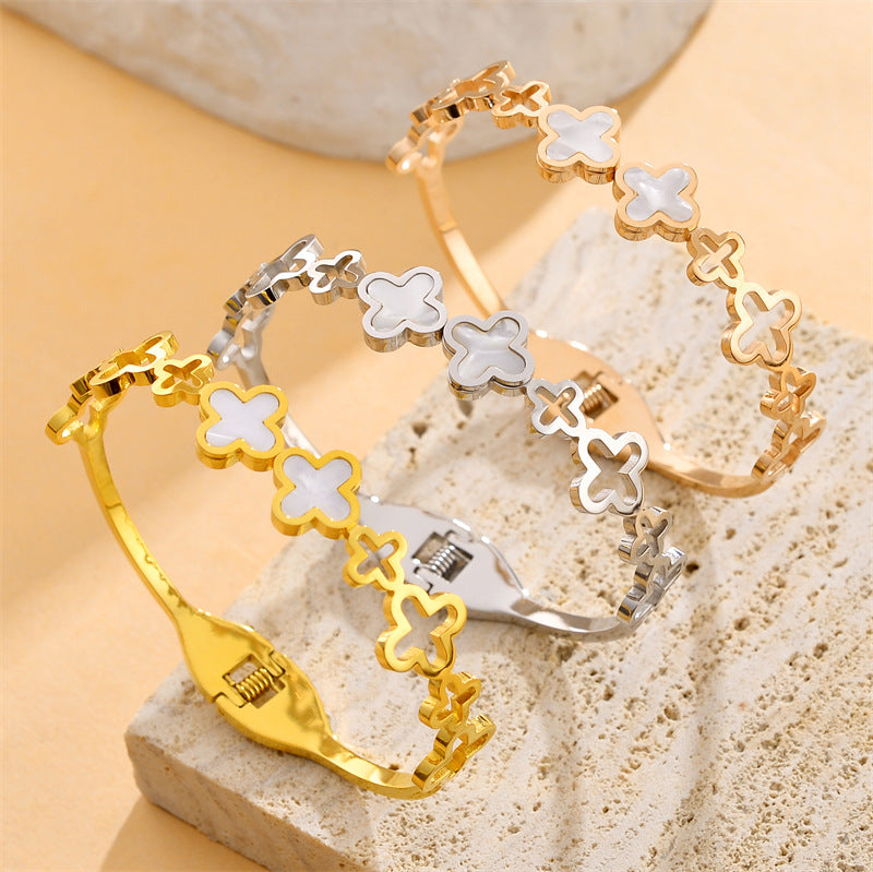 Luxury Design Four-leaf Clover Bracelet For Women Simple And Fashionable Jewelry