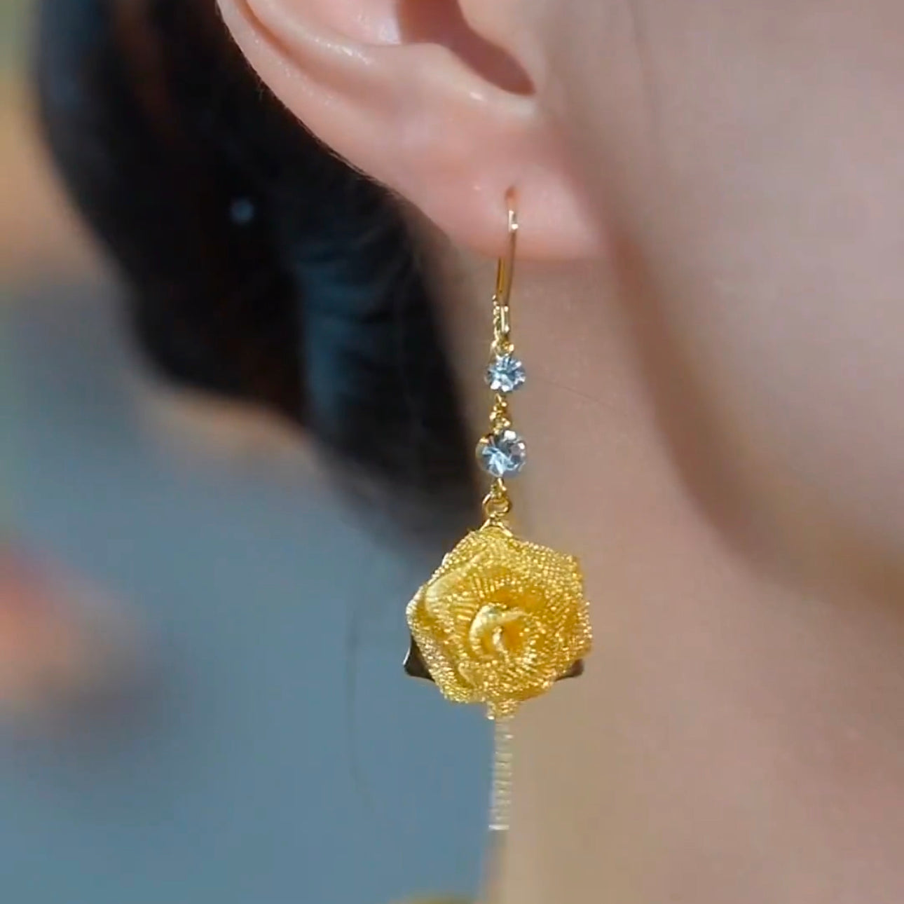 Fashionable And Versatile Rose Earrings For Women