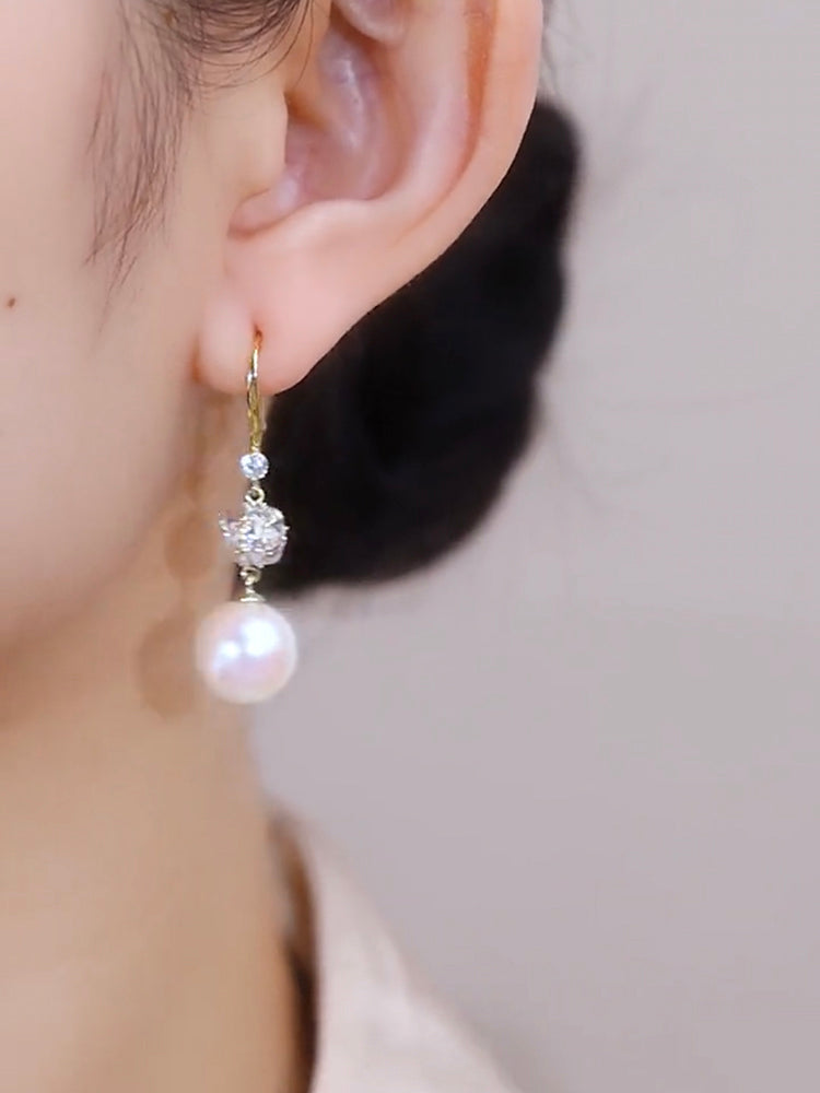Design Elegant Temperament Pearl Earrings Women's Accessories
