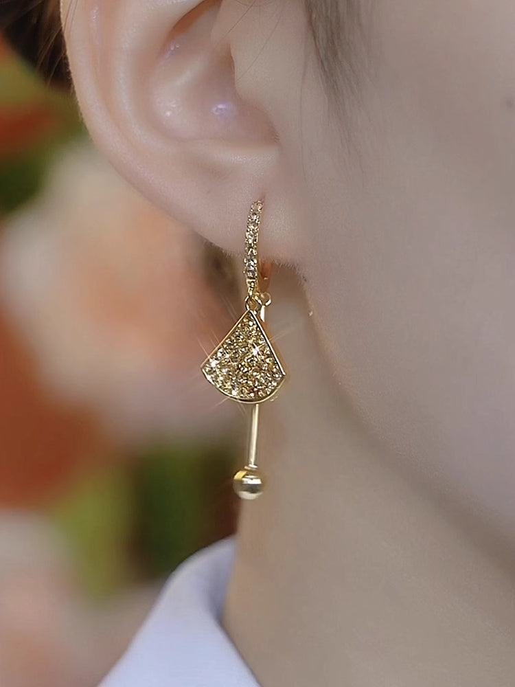 Diamond-Shaped Earrings, Light Luxury Women’s Accessories