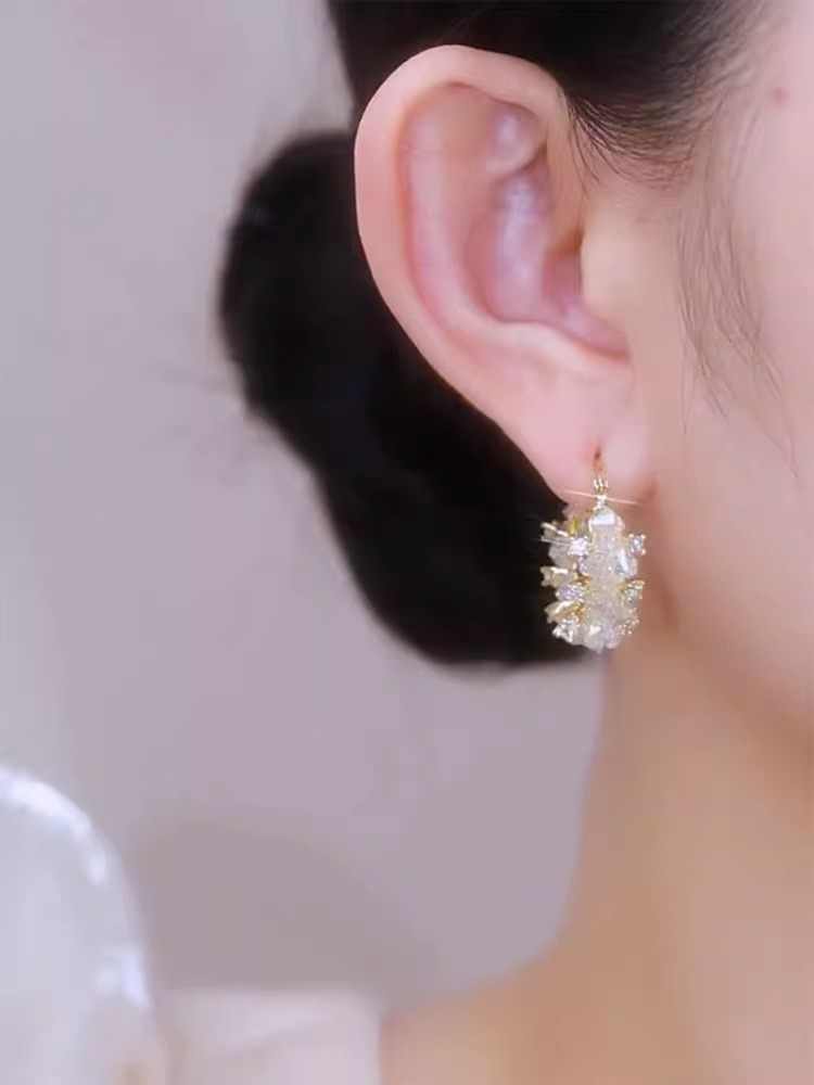 Bingluo Crystal Earrings Women's Accessories
