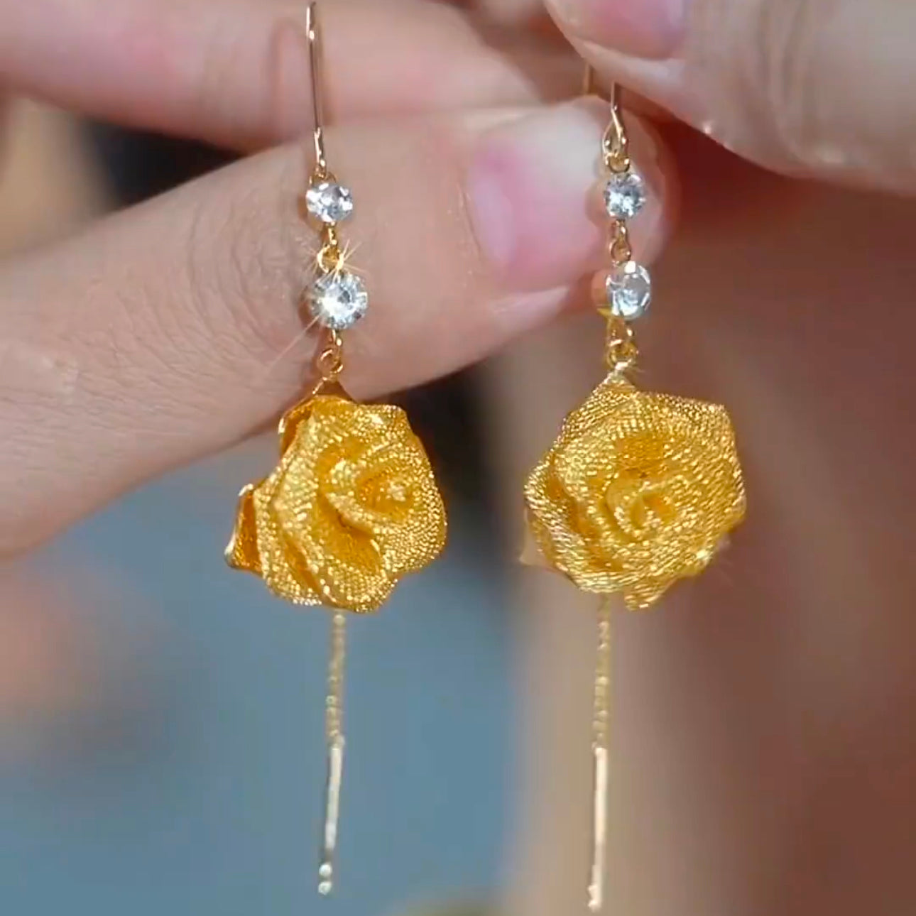 Fashionable And Versatile Rose Earrings For Women