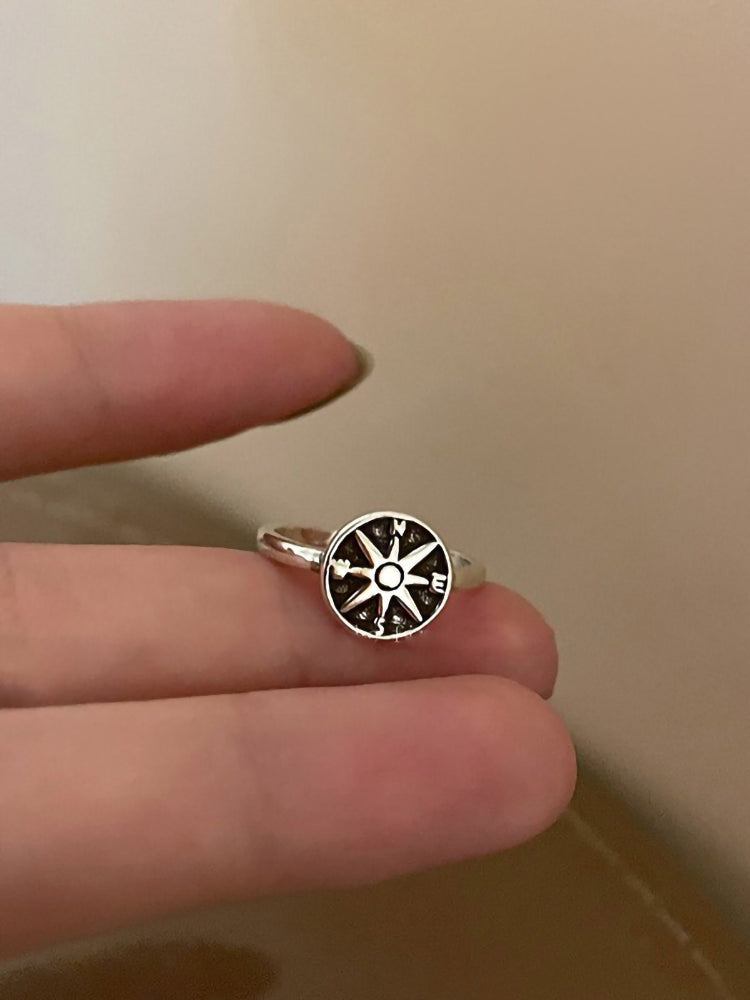 Retro Distressed Cross Open Ring For Women High-end Fashionable Ring Accessories