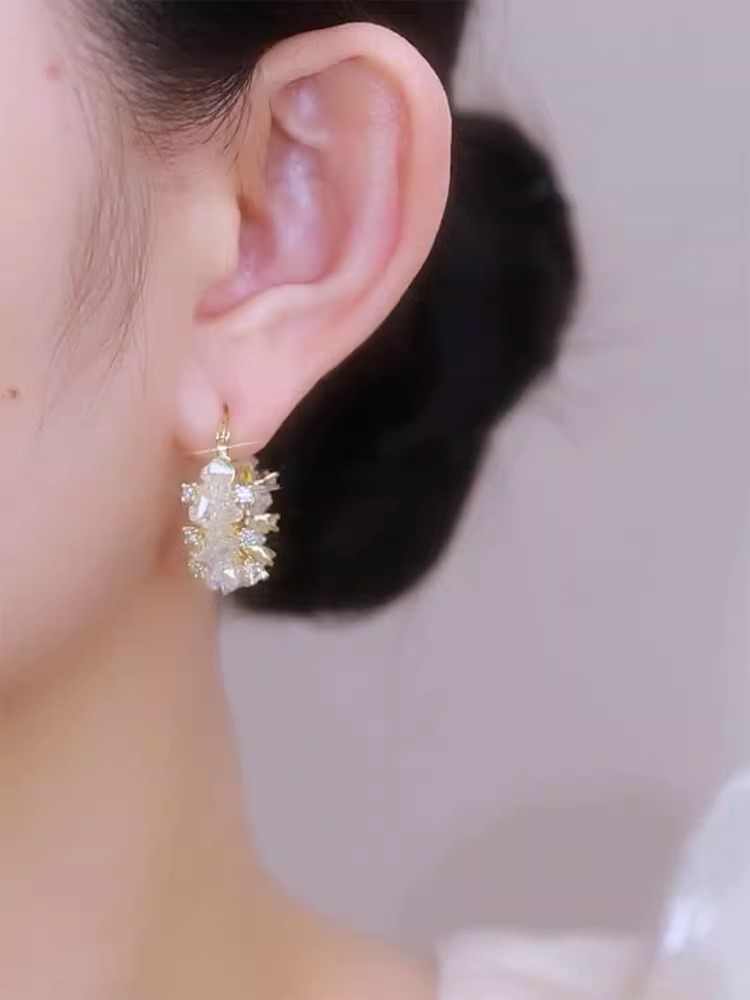 Bingluo Crystal Earrings Women's Accessories