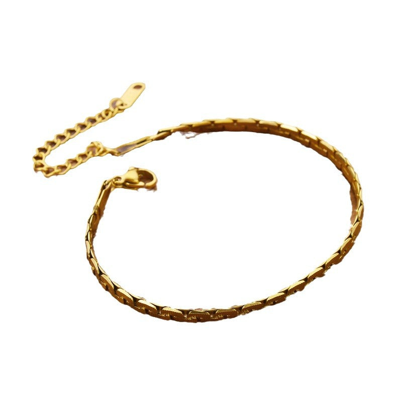 Women's Fashion Trend Simple Light Luxury Style Non-fading Bracelet