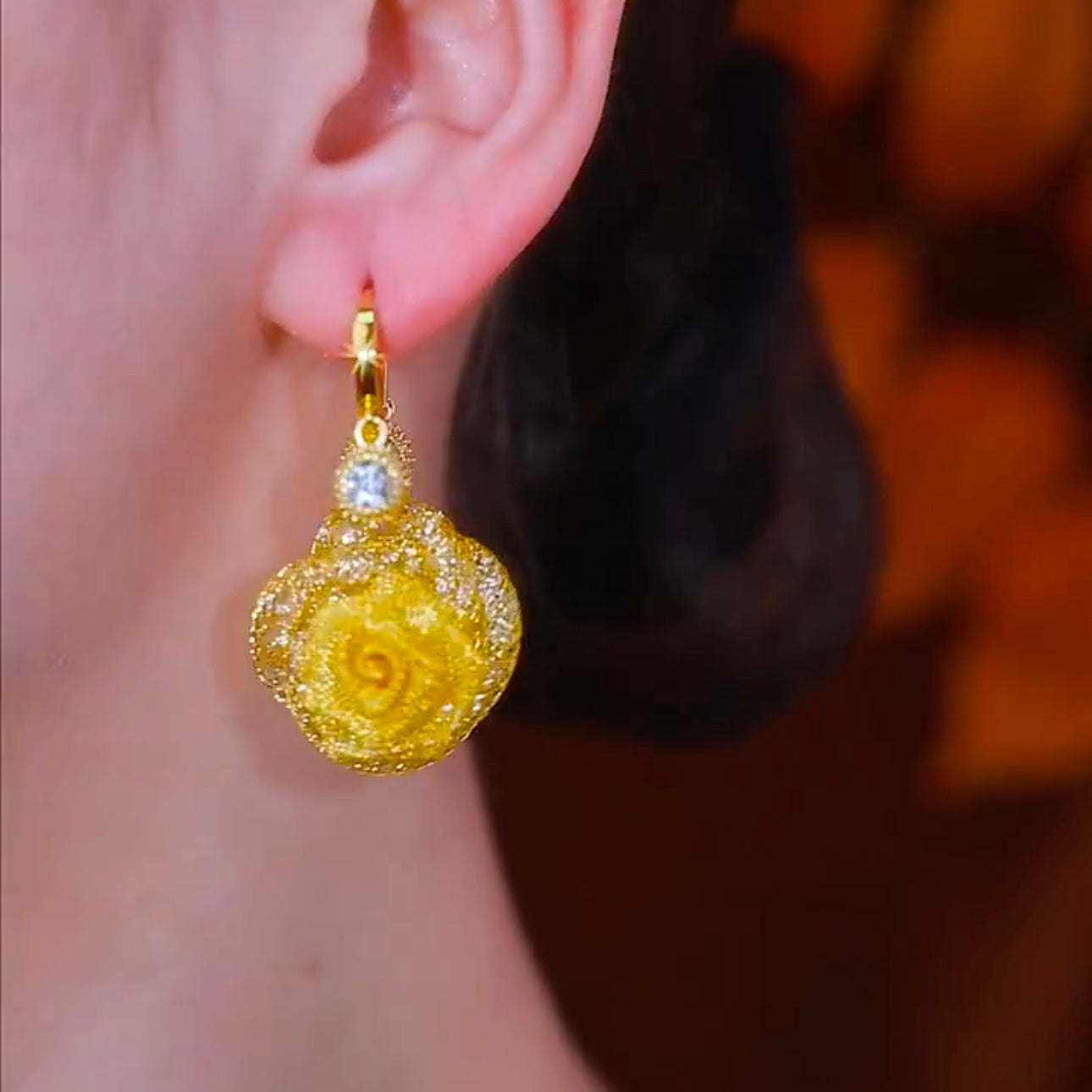Fashionable And Versatile Rose Earrings For Women