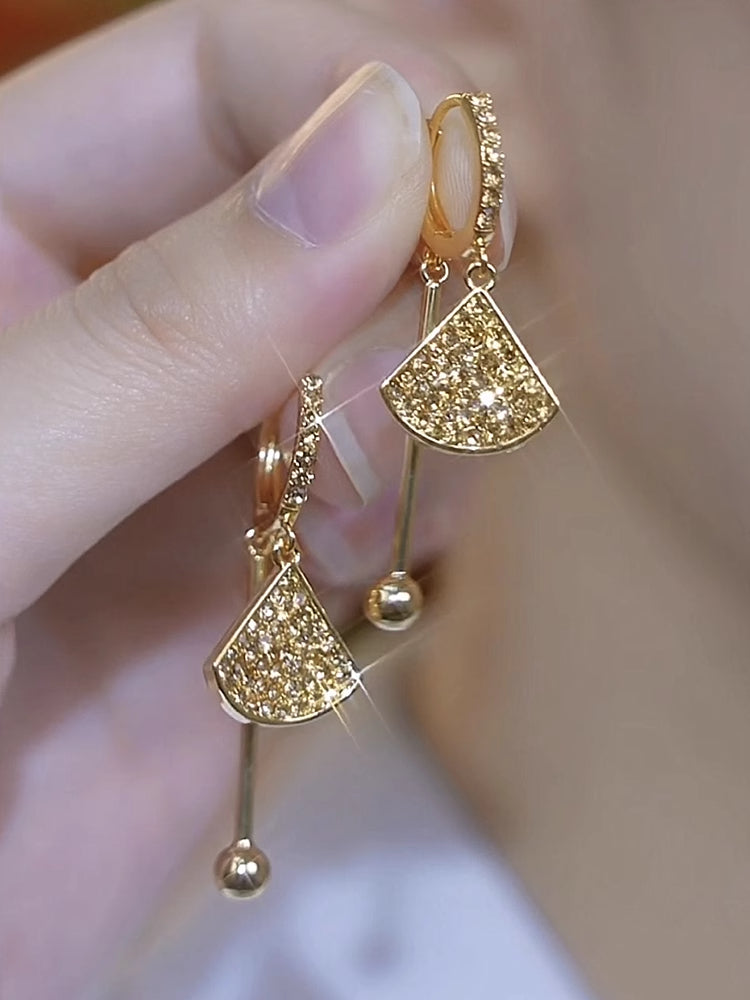 Diamond-Shaped Earrings, Light Luxury Women’s Accessories