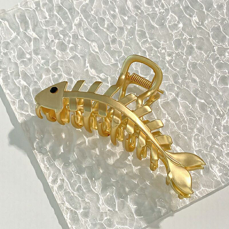 Fishbone Hair Clips For Women Shark Hair Clips Large Hair Accessories Metal Hair Clips