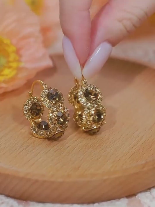 Pendientes de aguja de plata S925 Pendientes de diamantes de moda