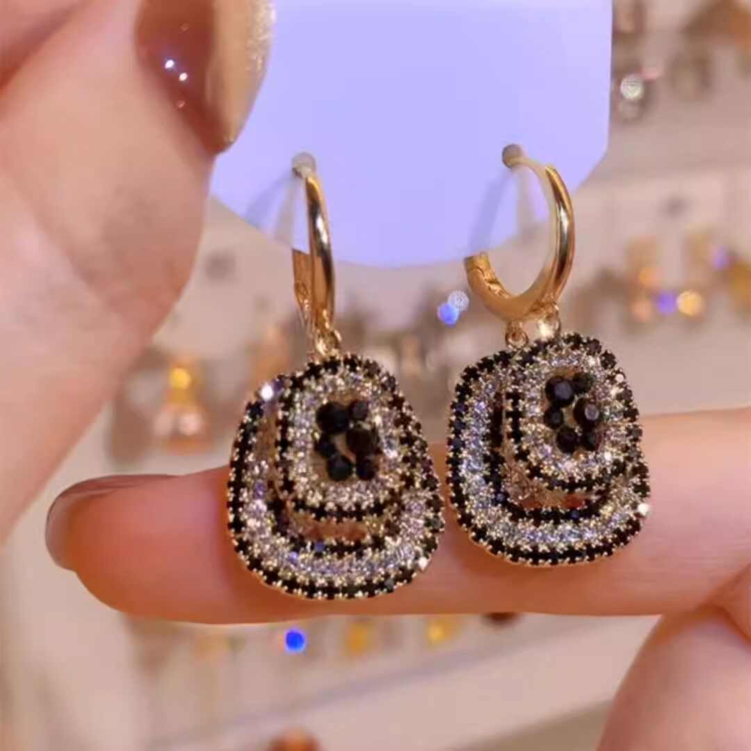 Elegant and Stylish Full Diamond Pendant Earrings for Women