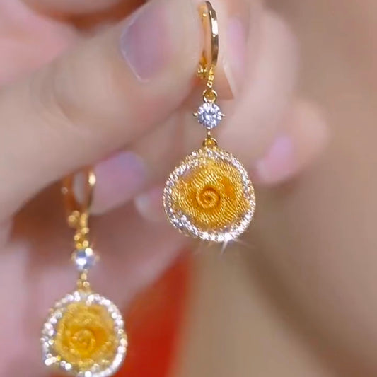 Fashionable and Versatile Rose Earrings For Women