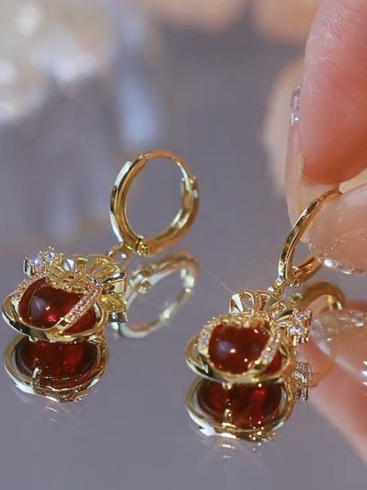Nuevos pendientes de bolsa de dinero con forma de ojo de gato Pendientes con personalidad para mujer