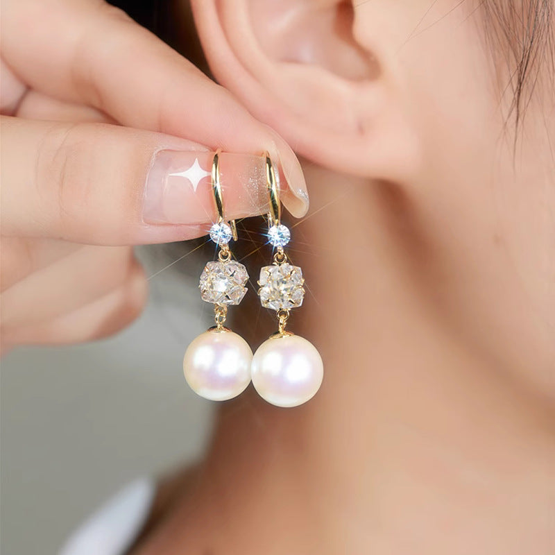 Pearl Earrings For Women, High-End And Light Luxury Earrings