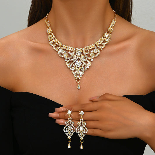 (Necklace + Earrings Set) Party Dress Women's Accessories