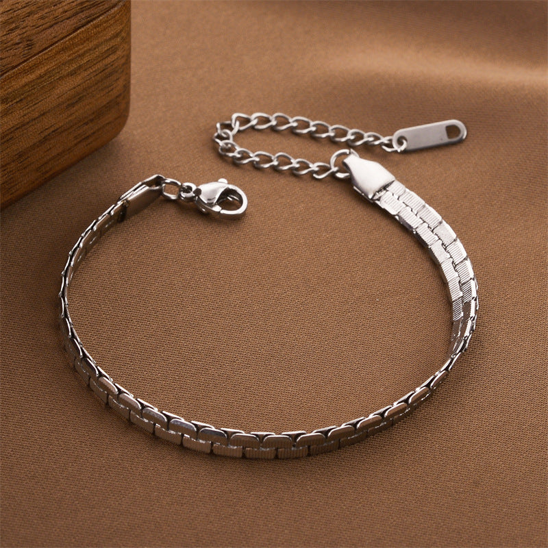 Women's Fashion Trend Simple Light Luxury Style Non-fading Bracelet