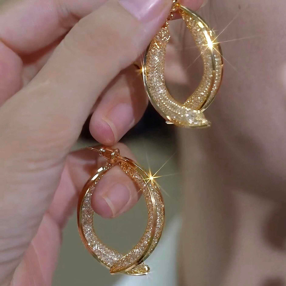 S925 Silver Cross-Mesh Hoop Earrings – Vintage-Inspired Elegant Statement Jewelry for Women