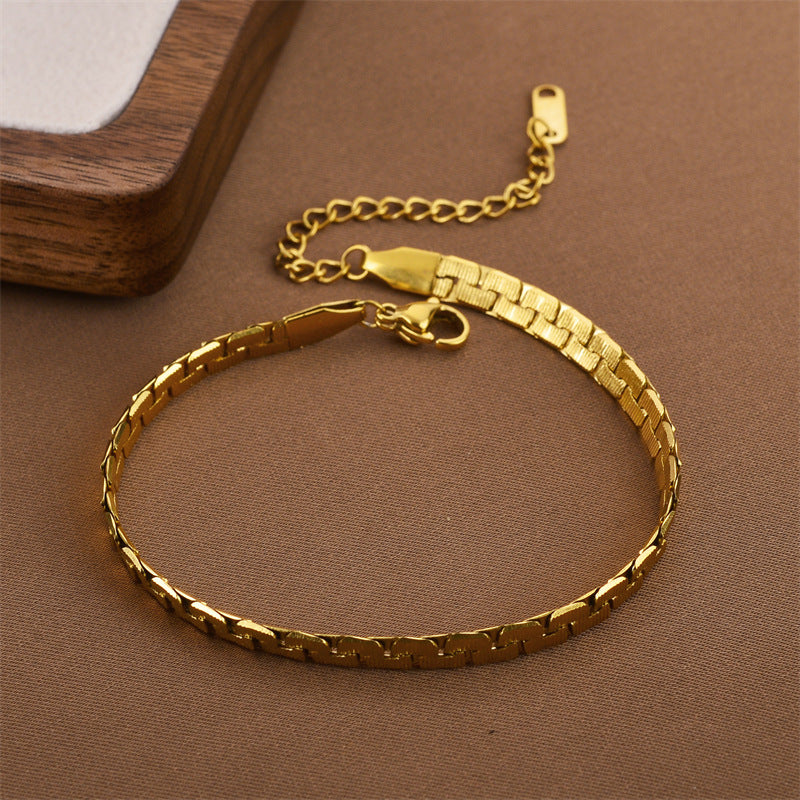 Women's Fashion Trend Simple Light Luxury Style Non-fading Bracelet