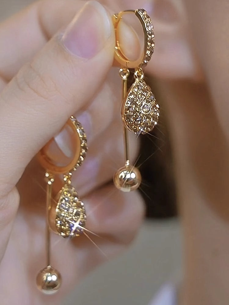 Champagne Ball Drop Ear Buckle Women's Accessories
