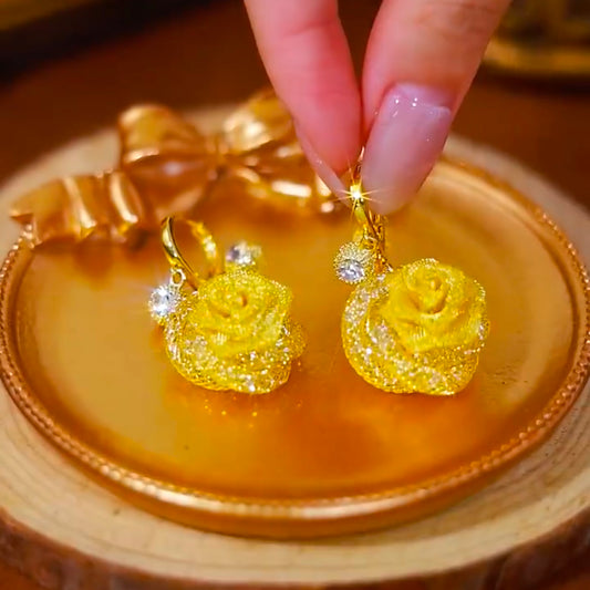 Fashionable And Versatile Rose Earrings For Women