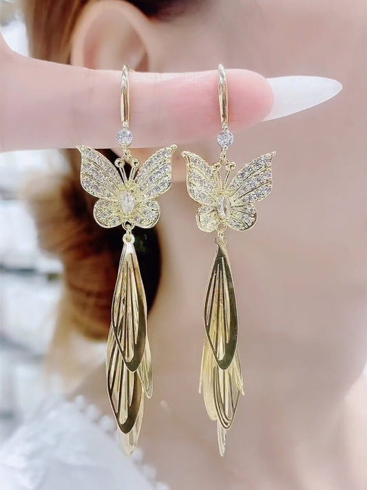 Butterfly Tassel Fashion Earrings