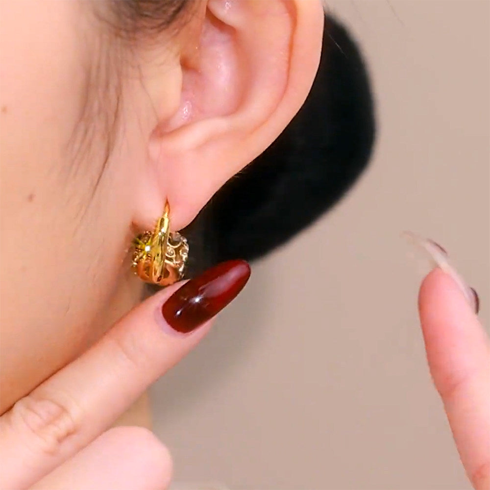 New High-end Design Elegant and Versatile Hoop Earrings