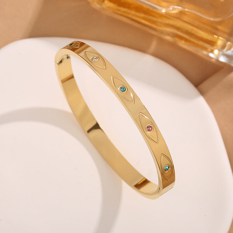 Devil's Eye Einfache Persönlichkeit Temperament Trendy Farbe Diamant Armband