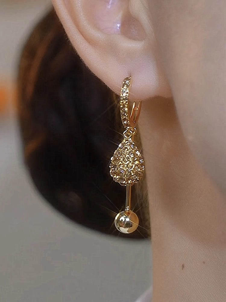 Champagne Ball Drop Ear Buckle Women's Accessories