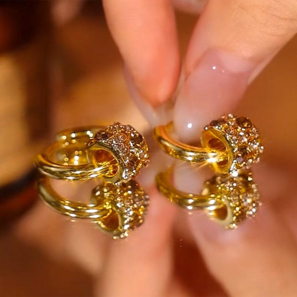 New High-end Design Elegant and Versatile Hoop Earrings