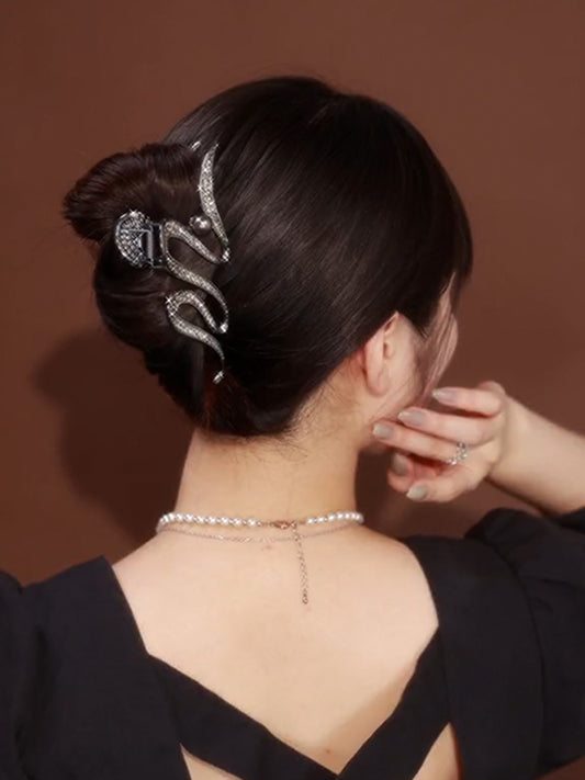 Copper Alloy Diamond-encrusted Wheat Ear Hairpin Hair Accessory