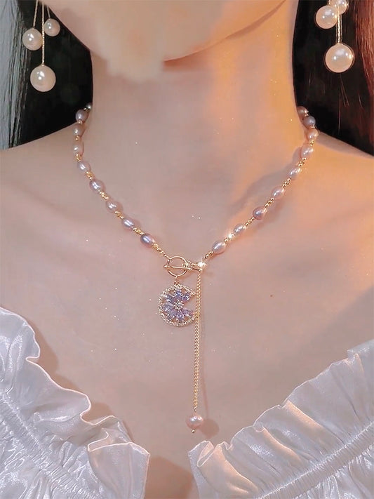 Women's Beaded Tassel Necklace Accessories