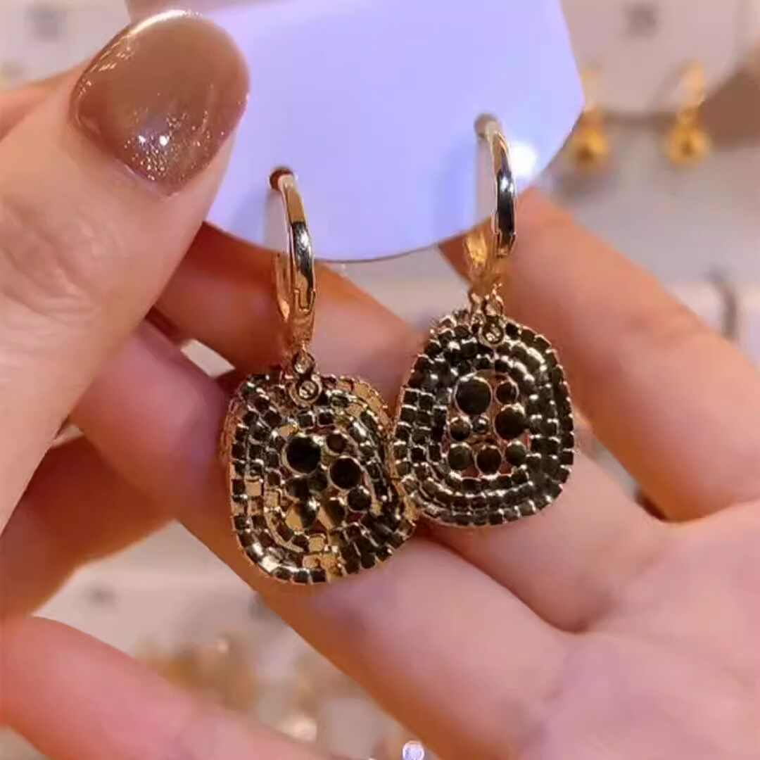 Elegant and Stylish Full Diamond Pendant Earrings for Women