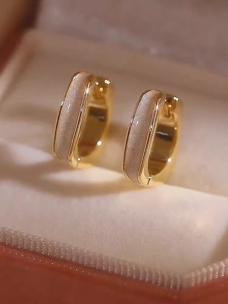 Stylish Square Enamel Earrings — Women's Accessories