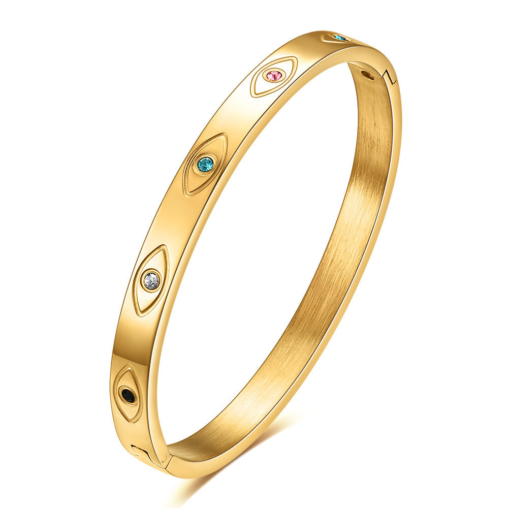 Devil's Eye Einfache Persönlichkeit Temperament Trendy Farbe Diamant Armband