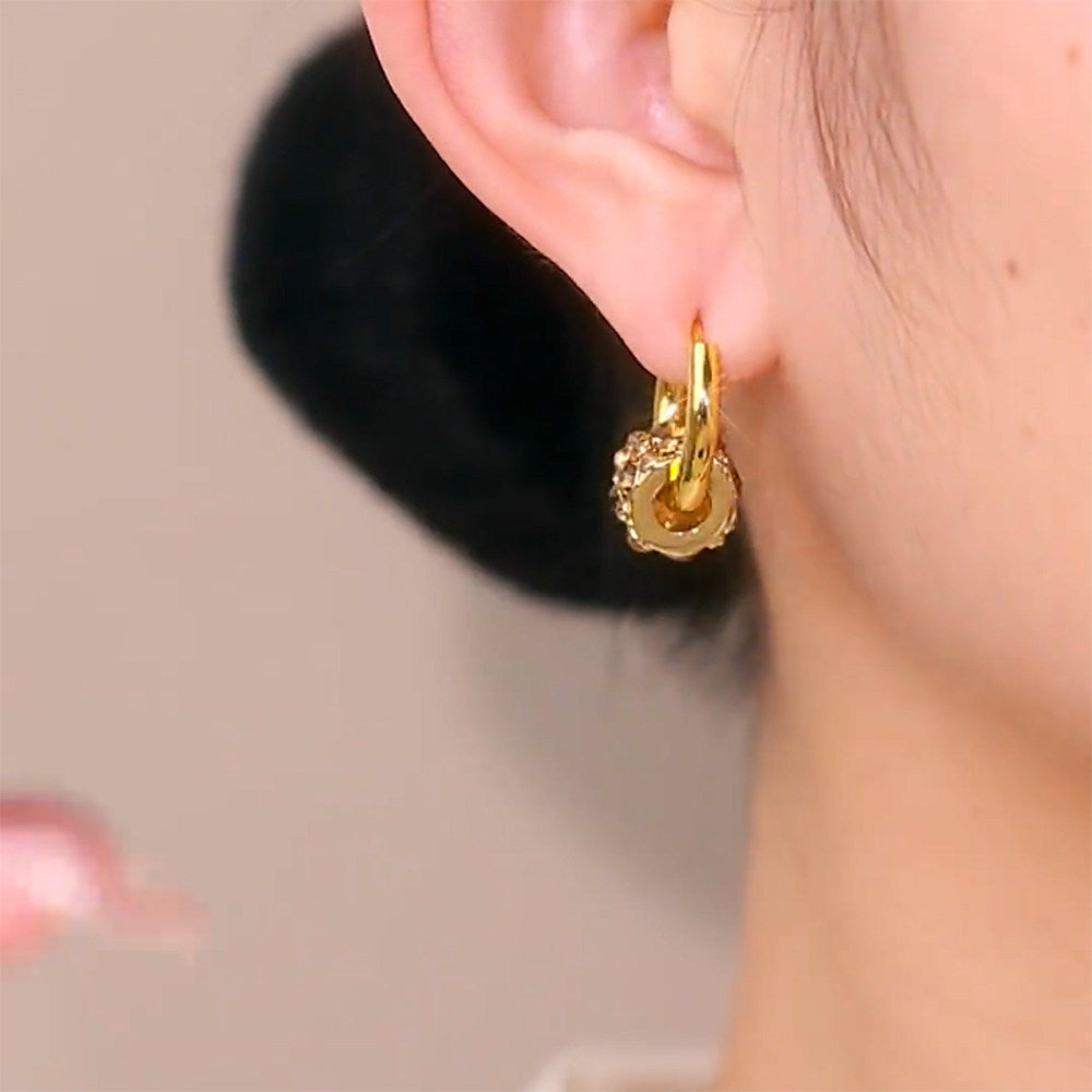 New High-end Design Elegant and Versatile Hoop Earrings
