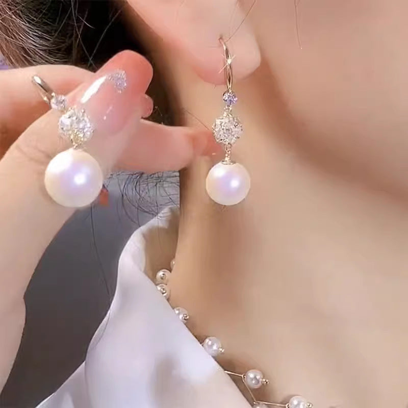 Pearl Earrings For Women, High-End And Light Luxury Earrings