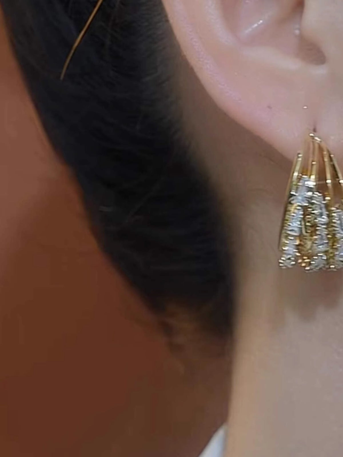 Three Lives Three Worlds Diamond Earrings Women's Accessories
