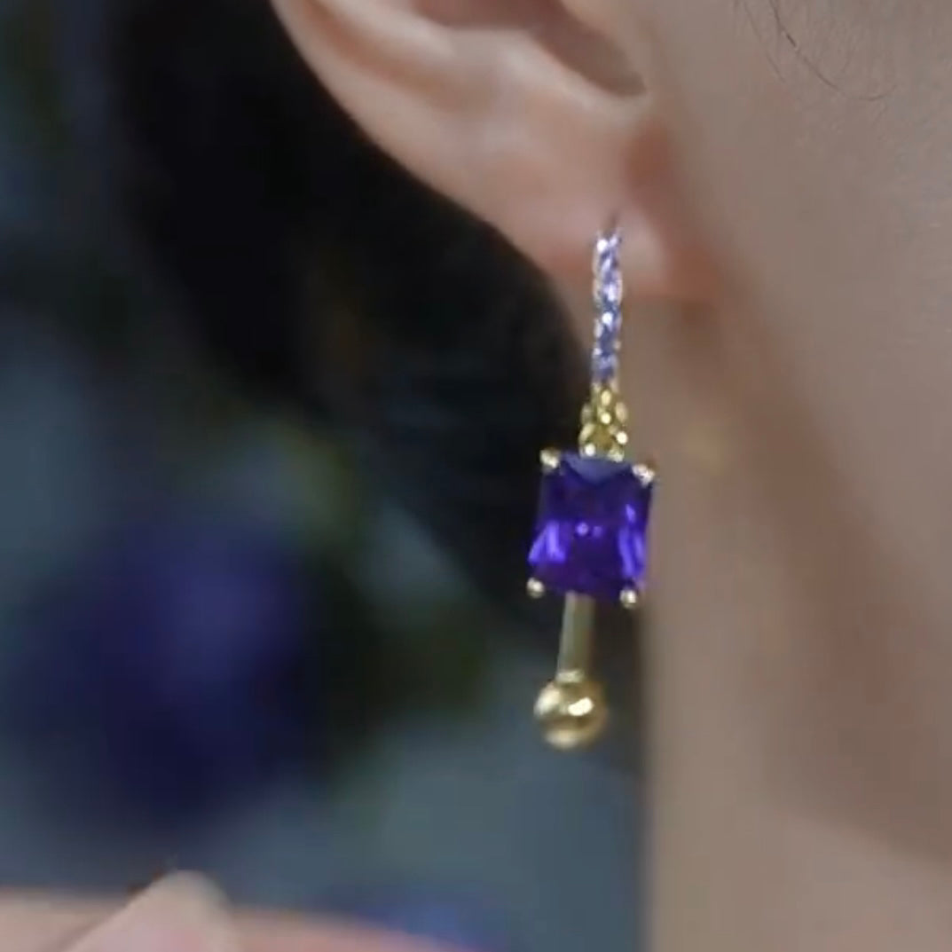 Women'S Elegant Earrings With Micro-Diamond Balls