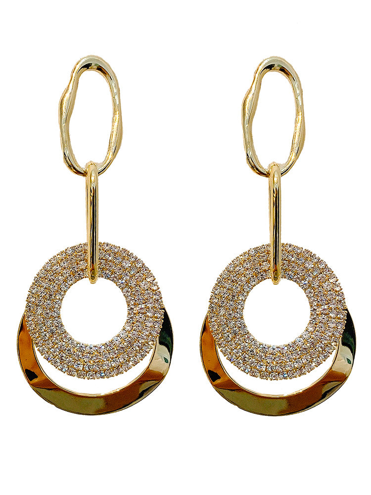 Elegante personalisierte Nadelohrringe aus Sterlingsilber