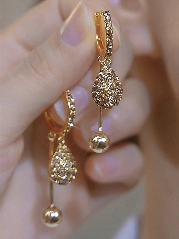 Champagne Ball Drop Ear Buckle Women's Accessories