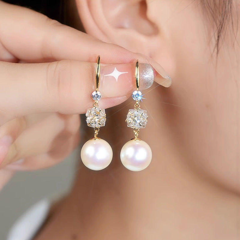 Pearl Earrings For Women, High-End And Light Luxury Earrings