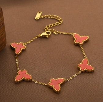 18k Gold Bracelet Butterfly Bracelet Women's Jewelry