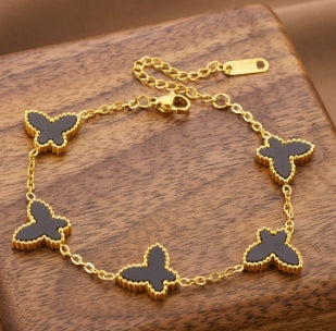 18k Gold Bracelet Butterfly Bracelet Women's Jewelry