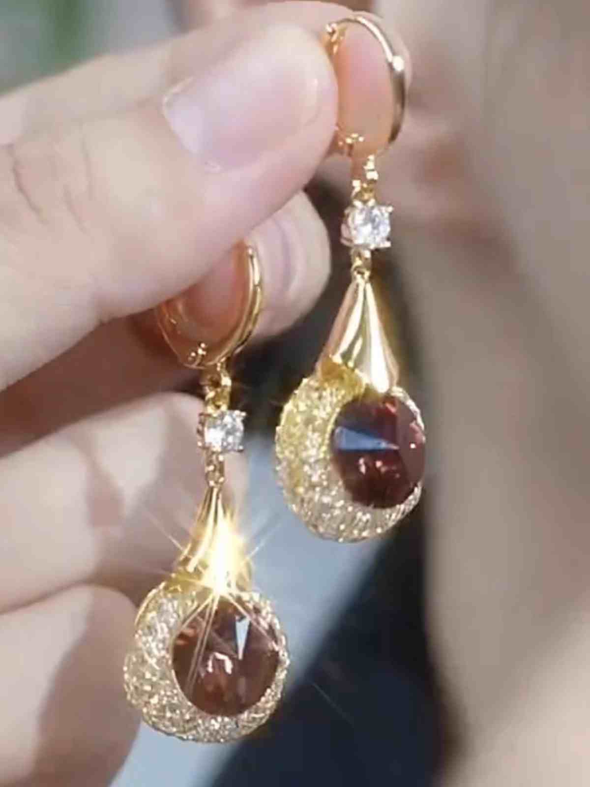 High-End Zircon Earring Women'S Accessories