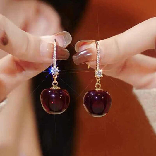 Fashionable and Elegant Cherry Earrings Outlet Women's Accessories