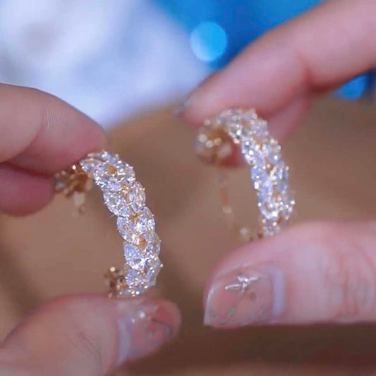 Light Luxury Wheat Ear Niche Versatile Earrings
