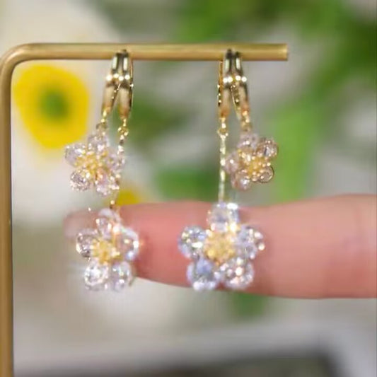 Exquisite Super Fairy Flower Earrings Elegant And Versatile Earrings