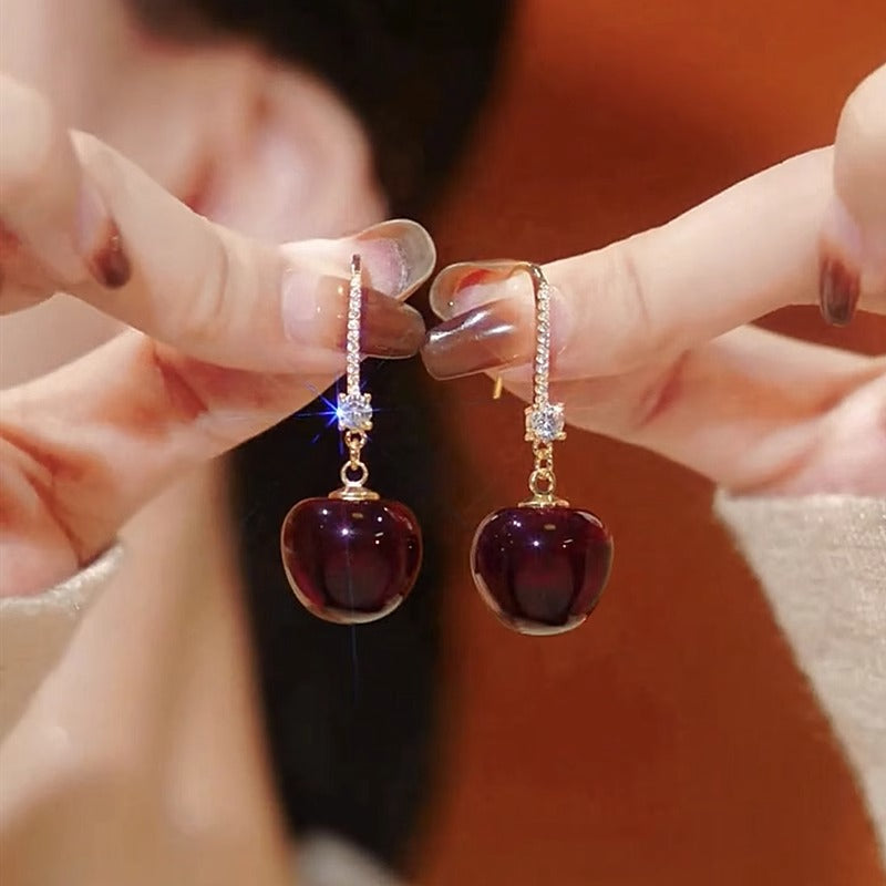 Fashionable and Elegant Cherry Earrings Outlet Women's Accessories