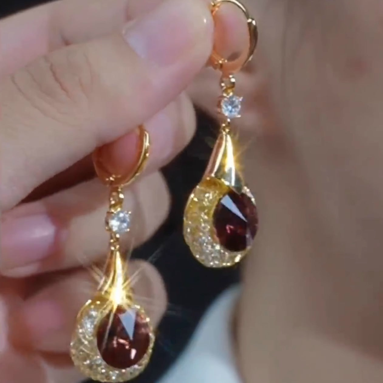 High-End Zircon Earring Women'S Accessories