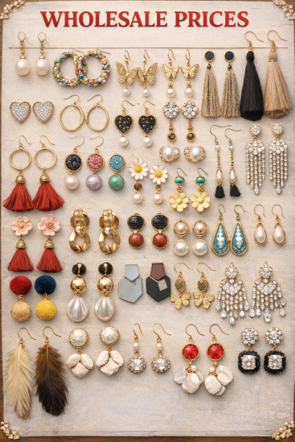 21 Items(Earrings + Necklace), Wholesale Prices