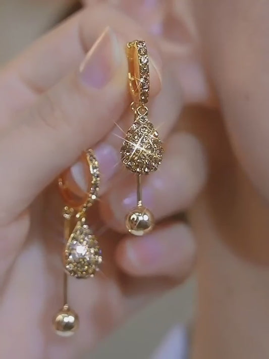 Champagne Ball Drop Ear Buckle Women's Accessories